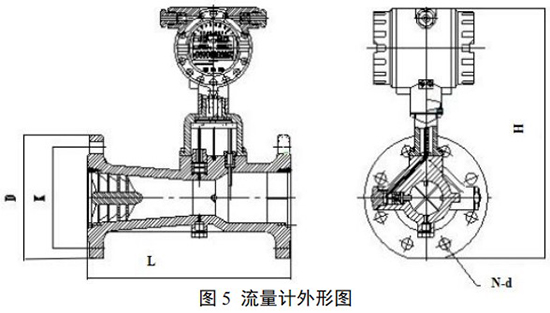 煤氣流量計外形圖