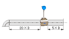 氧氣流量計(jì)直管段安裝要求示意圖三