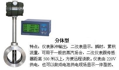 高溫蒸汽流量計分體型產品圖